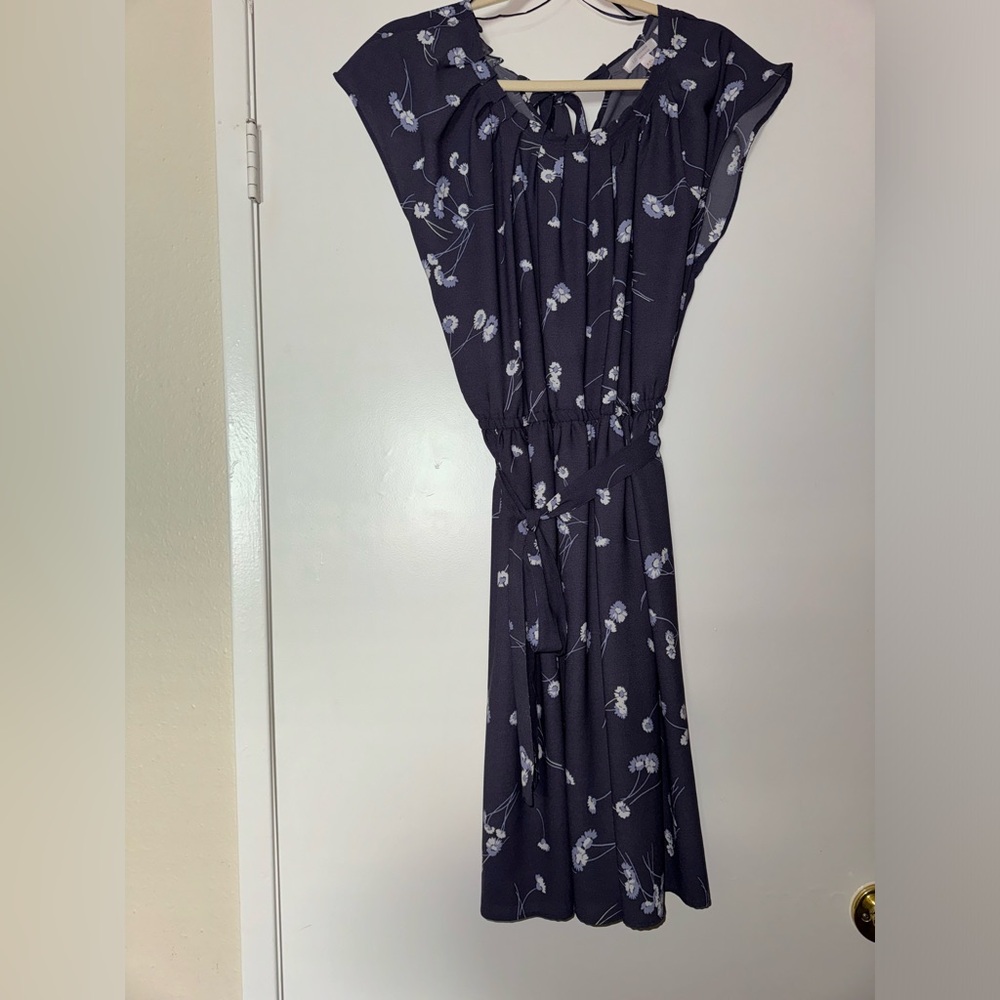 Kohl’s: Lauren Conrad purple flower short sleeve dress